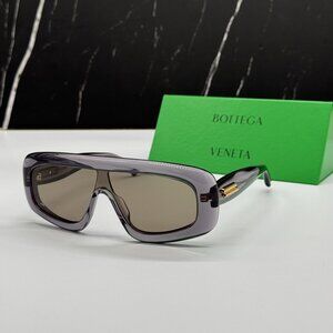 NEW BOTTEGA VENETA SUNGLASSES GREY UNISEX EYEWEAR BOTTEGA VENETA BV1281S 003